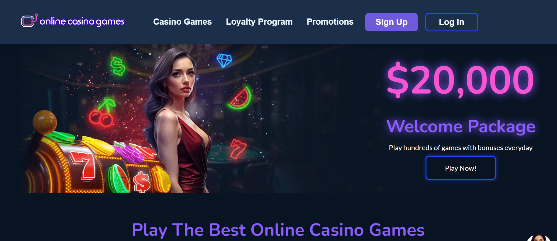 Screenshot of OnlineCasinoGames California platform for all-in-one gaming